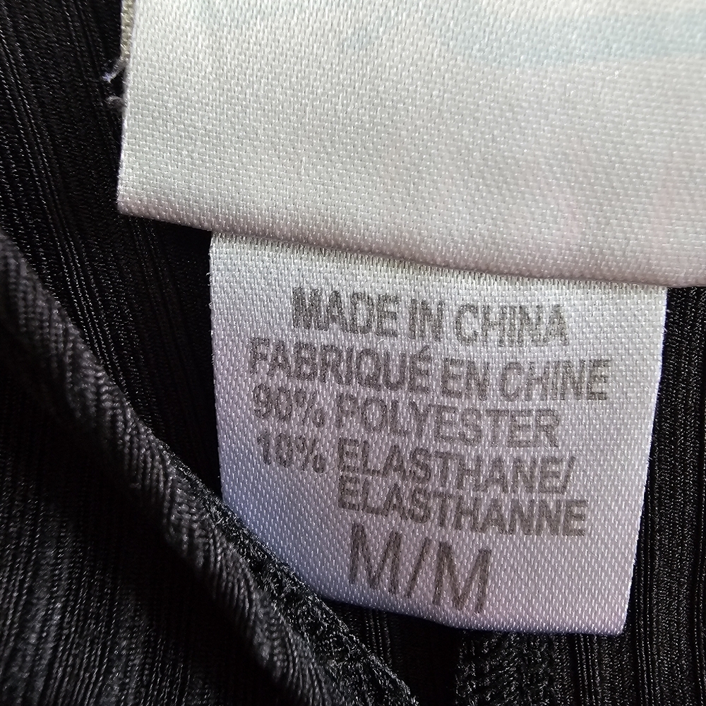 Thin Ribbed Black Mini Simple Dress - Picture 5 of 5